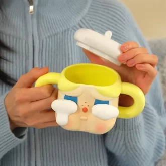 CRYBABY Sad Club Series-Keramische beker (goudkleurig)