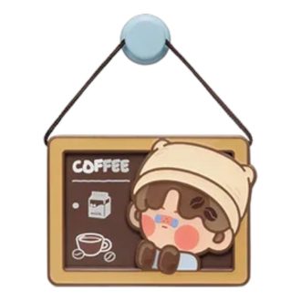 Pop Bean Coffee Factory koelkastmagneet “Pino Jelly Milk Coffee Lover”