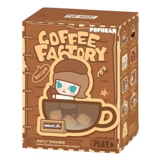 Pop Bean Coffee Factory koelkastmagneet verzegelde behuizing (1 blinde doos)