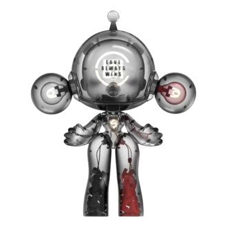 Pop Mart x Clot Skullpanda Mega Invincible Liefdesfiguur 1000%