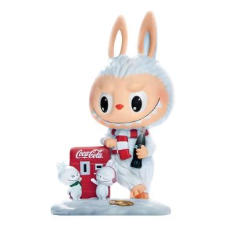 Pop Mart x Coca-Cola The Monsters Labubu figuur “Mysterious Snowman” Secret Edition
