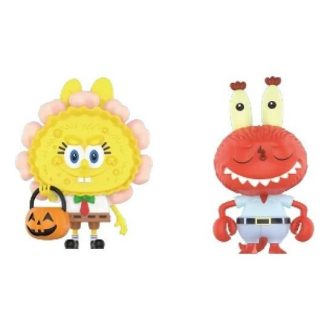 Pop Mart x Spongebob The Monsters Labubu “Jack O Lantern en Meneer Krabs x Zimomo”