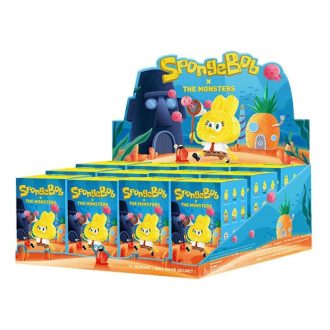 Pop Mart x Spongebob The Monsters Labubu verzegelde koffer (12 blinde dozen)